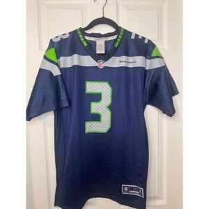 NFL Pro Line Seattle Seahawks Russell Wilson 3 Jersey Youth XL Navy Blue
